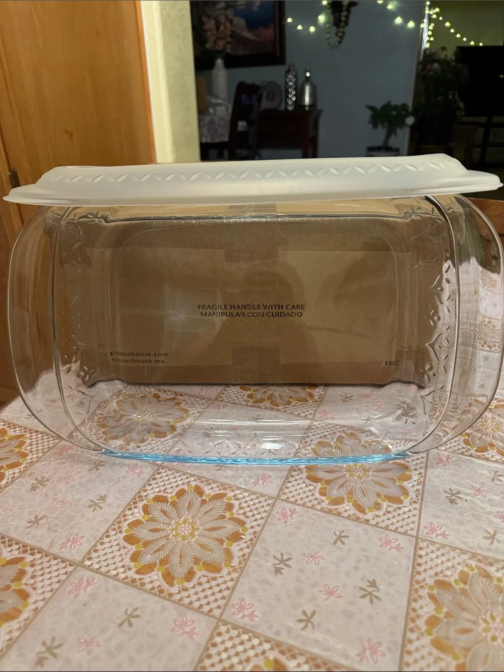 Princess House Clear Glass Baking Dish